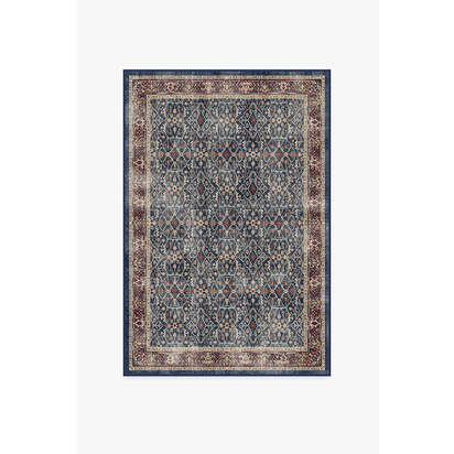 Celestine Sapphire Flatwoven Rug - 120 x 185 cm - Rug + Pad System