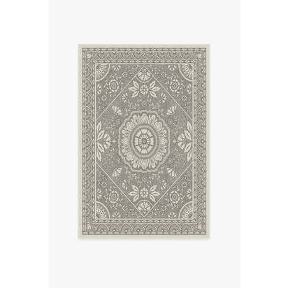 Almana Black & White Flatwoven Rug - 120 x 185 cm - Rug + Pad System