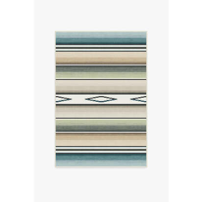 Falsa Stripes Sage Rug - 120 x 185 cm - Rug + Pad System