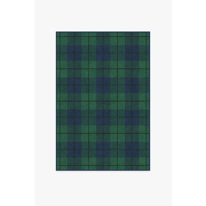 Buffalo Plaid Blackwatch Flatwoven Rug - 120 x 185 cm - Rug + Pad System