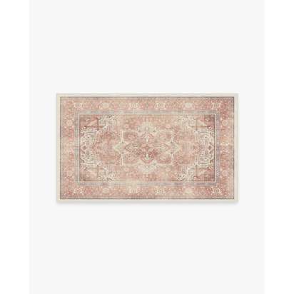 Kamran Rose Flatwoven Rug - 90 x 150 cm - Rug + Pad System