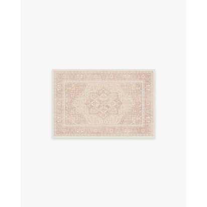 Kamran Soft Pink Flatwoven Rug - 60 x 90 cm - Rug + Pad System