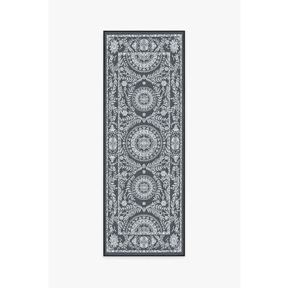 Fontaine Black Outdoor Rug - 75 x 215 cm - Rug + Pad System