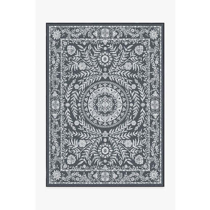 Fontaine Black Outdoor Rug - 150 x 215 cm - Rug + Pad System