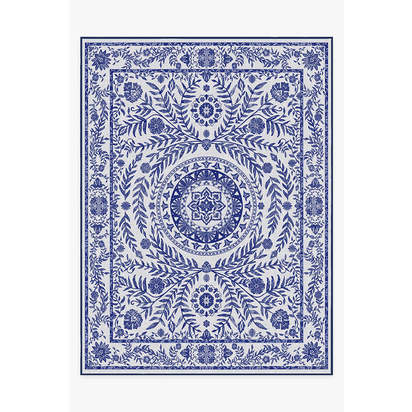 Fontaine Delft Blue Outdoor Rug - 275 x 365 cm - Rug + Pad System