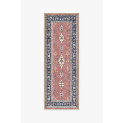 Ranier Cayenne Red Outdoor Rug - 75 x 215 cm - Rug + Pad System