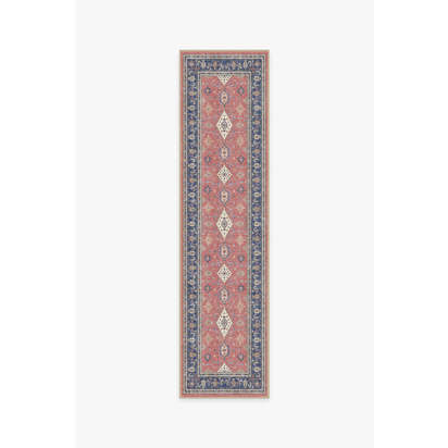 Ranier Cayenne Red Outdoor Rug - 75 x 305 cm - Rug + Pad System