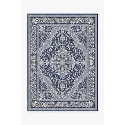 Allura Soft Navy Outdoor Rug - 150 x 215 cm - Rug + Pad System