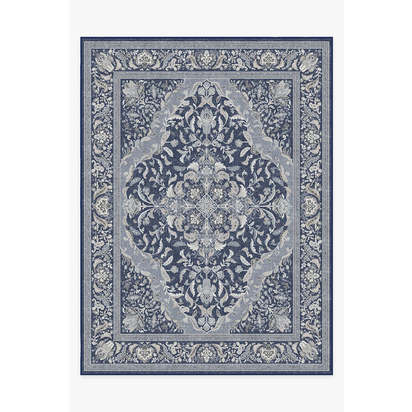 Allura Soft Navy Outdoor Rug - 275 x 365 cm - Rug + Pad System