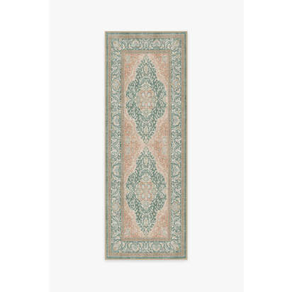 Allura Copper Sage Outdoor Rug - 75 x 215 cm - Rug + Pad System