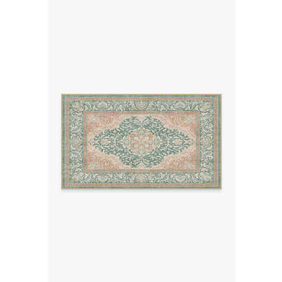 Allura Copper Sage Outdoor Rug - 90 x 150 cm - Rug + Pad System