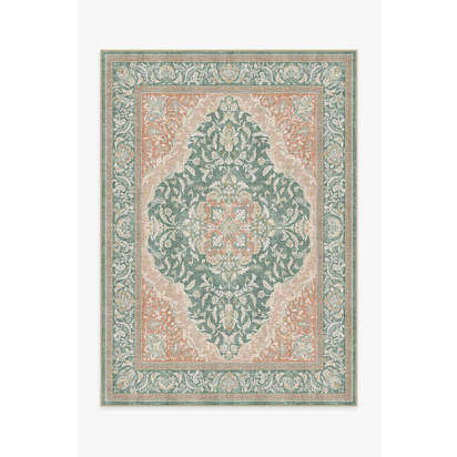 Allura Copper Sage Outdoor Rug - 150 x 215 cm - Rug + Pad System