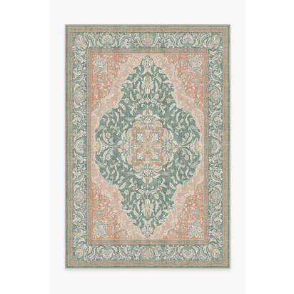 Allura Copper Sage Outdoor Rug - 185 x 275 cm - Rug + Pad System