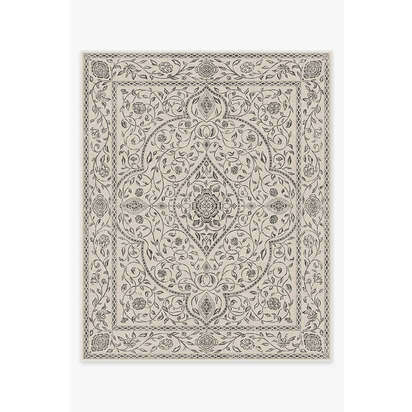 Vianna Black & Ivory Rug - 245 x 305 cm - Rug + Pad System