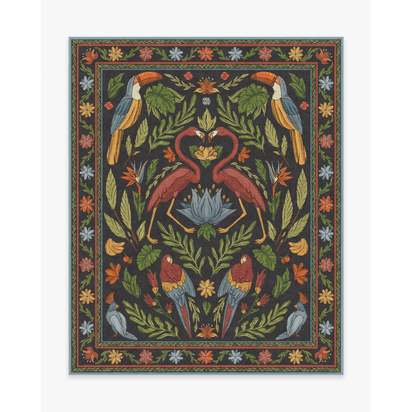 Birds Of A Feather Flatwoven Rug by Iris Apfel - 245 x 305 cm - Rug + Pad System