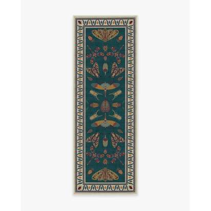 Flutterby Flatwoven Rug by Iris Apfel - 75 x 215 cm - Rug + Pad System