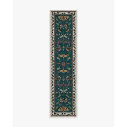 Flutterby Flatwoven Rug by Iris Apfel - 75 x 305 cm - Rug + Pad System