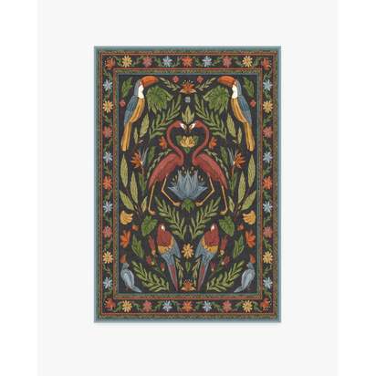 Birds Of A Feather Flatwoven Rug by Iris Apfel - 120 x 185 cm - Rug + Pad System