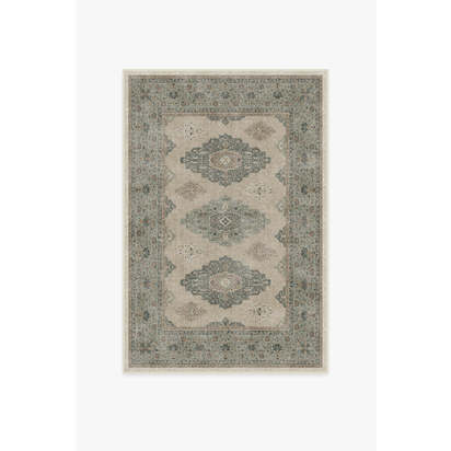 Maxine Natural Sage Flatwoven Rug - 120 x 185 cm - Rug + Pad System