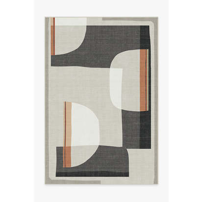 Olena Charcoal Outdoor Rug - 185 x 275 cm - Rug + Pad System