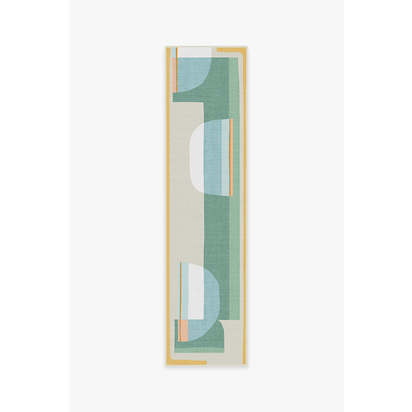 Olena Jade Outdoor Rug - 75 x 305 cm - Rug + Pad System
