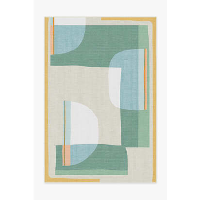 Olena Jade Outdoor Rug - 185 x 275 cm - Rug + Pad System