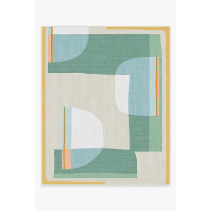 Olena Jade Outdoor Rug - 245 x 305 cm - Rug + Pad System