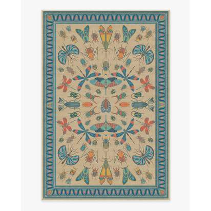 Flutterby Multicolor Flatwoven Rug by Iris Apfel - 185 x 275 cm - Rug + Pad System