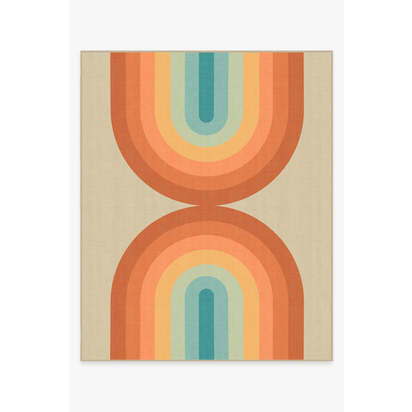 Absida Multicolour Outdoor Rug - 245 x 305 cm - Rug + Pad System