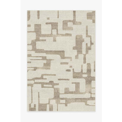 Holme Ivory & Natural Flatwoven Rug - 185 x 275 cm - Rug + Pad System