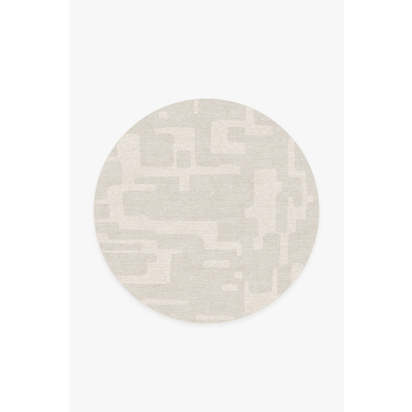 Holme Pearl Flatwoven Rug - 185 Round cm - Rug + Pad System