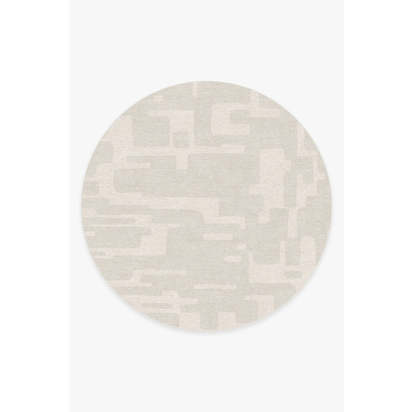 Holme Pearl Flatwoven Rug - 245 Round cm - Rug + Pad System