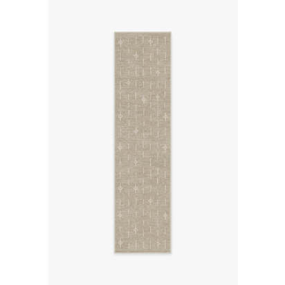 Alina Light Stone Flatwoven Rug - 75 x 305 cm - Rug + Pad System