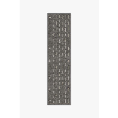 Alina Grey Flatwoven Rug - 75 x 305 cm - Rug + Pad System