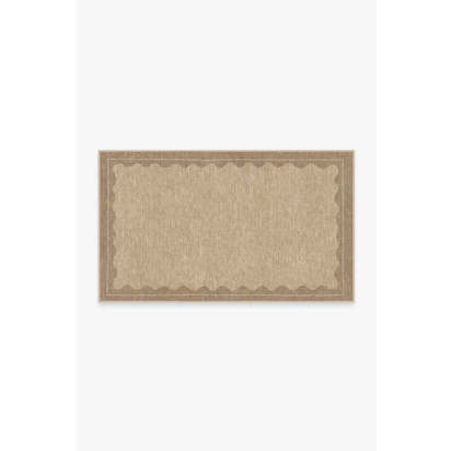Orla Tan Flatwoven Rug - 90 x 150 cm - Rug + Pad System