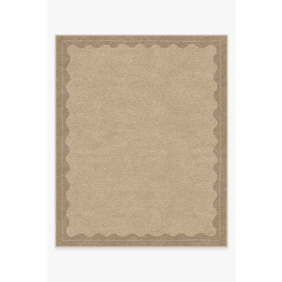 Orla Tan Flatwoven Rug - 245 x 305 cm - Rug + Pad System