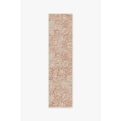 Mallow Rust Flatwoven Rug by Morris & Co. - 75 x 305 cm - Rug + Pad System