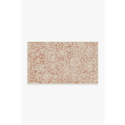 Mallow Rust Flatwoven Rug by Morris & Co. - 90 x 150 cm - Rug + Pad System