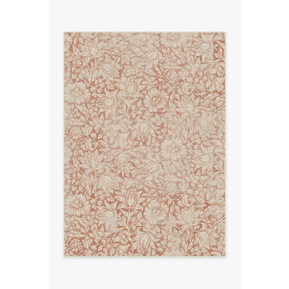 Mallow Rust Flatwoven Rug by Morris & Co. - 150 x 215 cm - Rug + Pad System