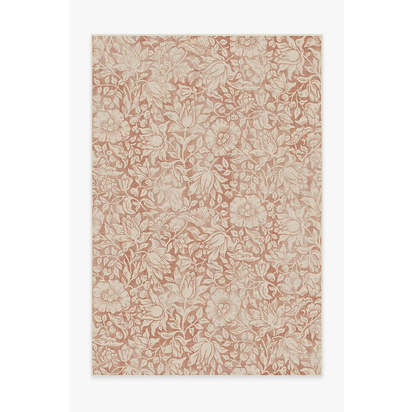 Mallow Rust Flatwoven Rug by Morris & Co. - 185 x 275 cm - Rug + Pad System