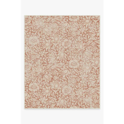 Mallow Rust Flatwoven Rug by Morris & Co. - 245 x 305 cm - Rug + Pad System
