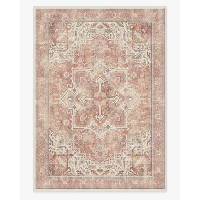 Kamran Rose Flatwoven Rug - 305 x 425 cm - Rug + Pad System