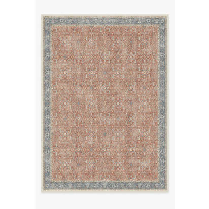 Celestine Coral Flatwoven Rug - 305 x 425 cm - Rug + Pad System