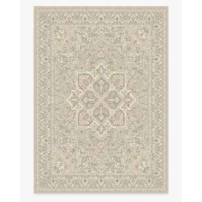 Hendesi Heriz Cream Flatwoven Rug - 305 x 425 cm - Rug + Pad System
