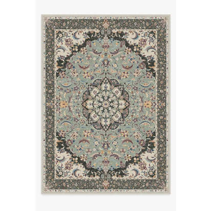 Sima Sage Flatwoven Rug - 305 x 425 cm - Rug + Pad System