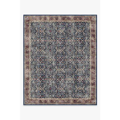 Celestine Sapphire Flatwoven Rug - 245 x 305 cm - Rug + Pad System