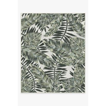 Filifera Palm Green Outdoor Rug - 245 x 305 cm - Rug + Pad System