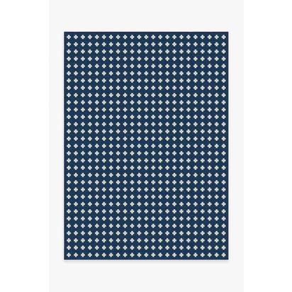 Adde Navy Outdoor Rug - 150 x 215 cm - Rug + Pad System