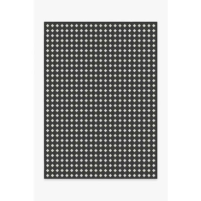 Adde Black Outdoor Rug - 150 x 215 cm - Rug + Pad System