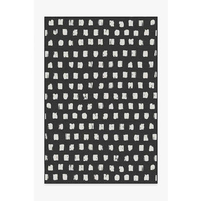 Cobblestone Black Outdoor Rug - 185 x 275 cm - Rug + Pad System